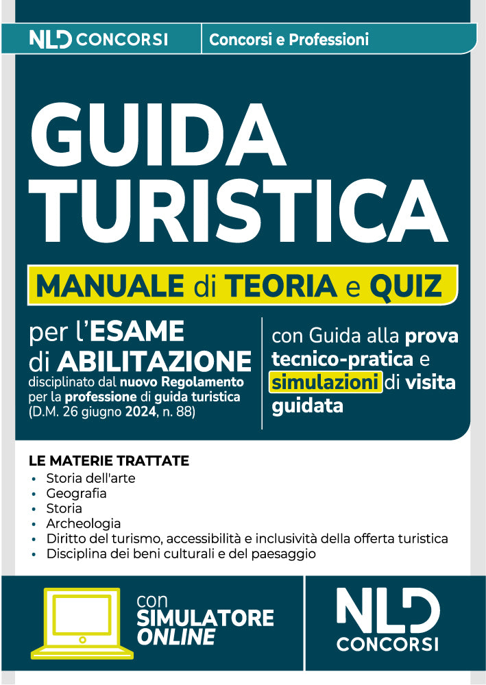 Guida Turistica. Teoria e quiz di verifica 2025 - Libreria Giuridica Sauzano