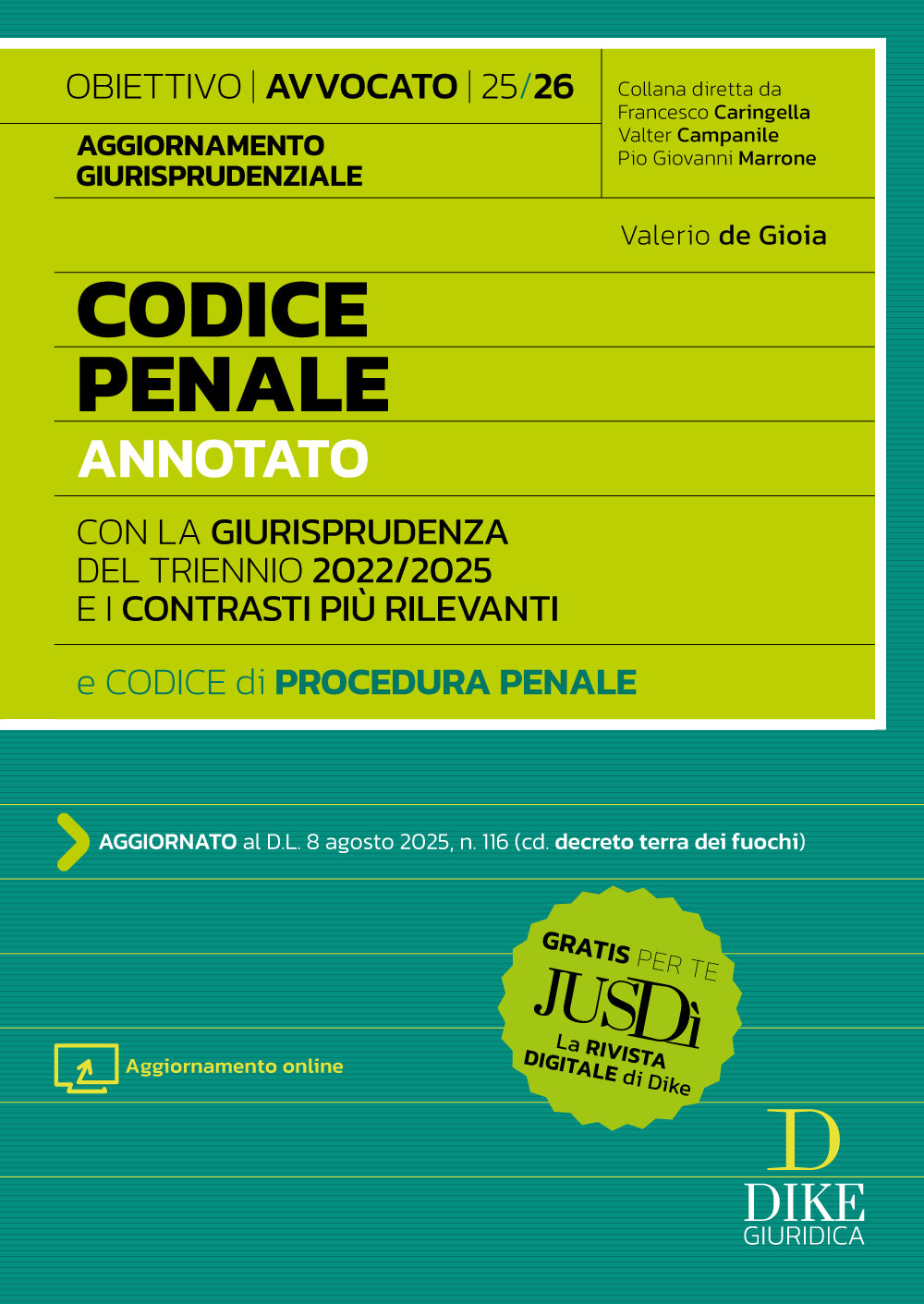 Codice Penale Annotato per l’Esame di Avvocato 2025/2026 – Aggiornamento giurisprudenziale – OAC2