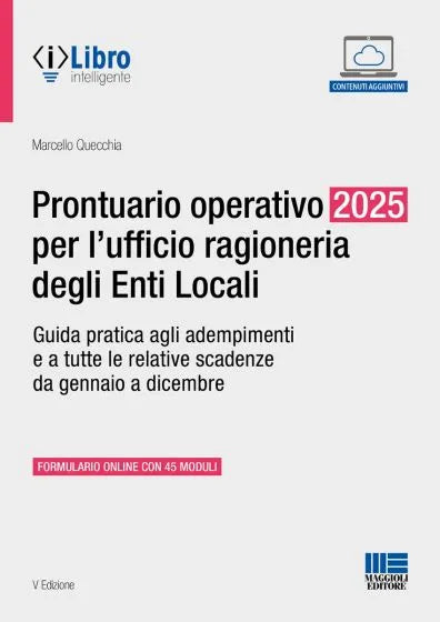 Prontuario operativo 2025 per l'ufficio ragioneria degli enti locali - Libreria Giuridica Sauzano