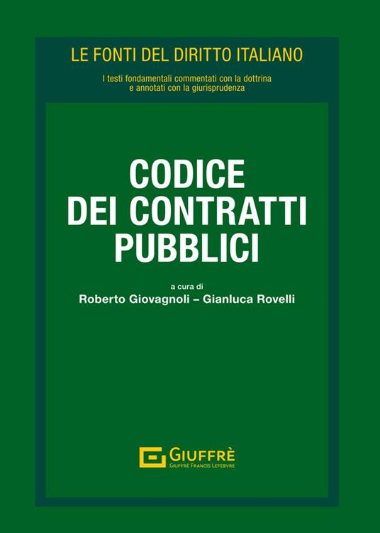 Codice dei contratti pubblici - Libreria Giuridica Sauzano