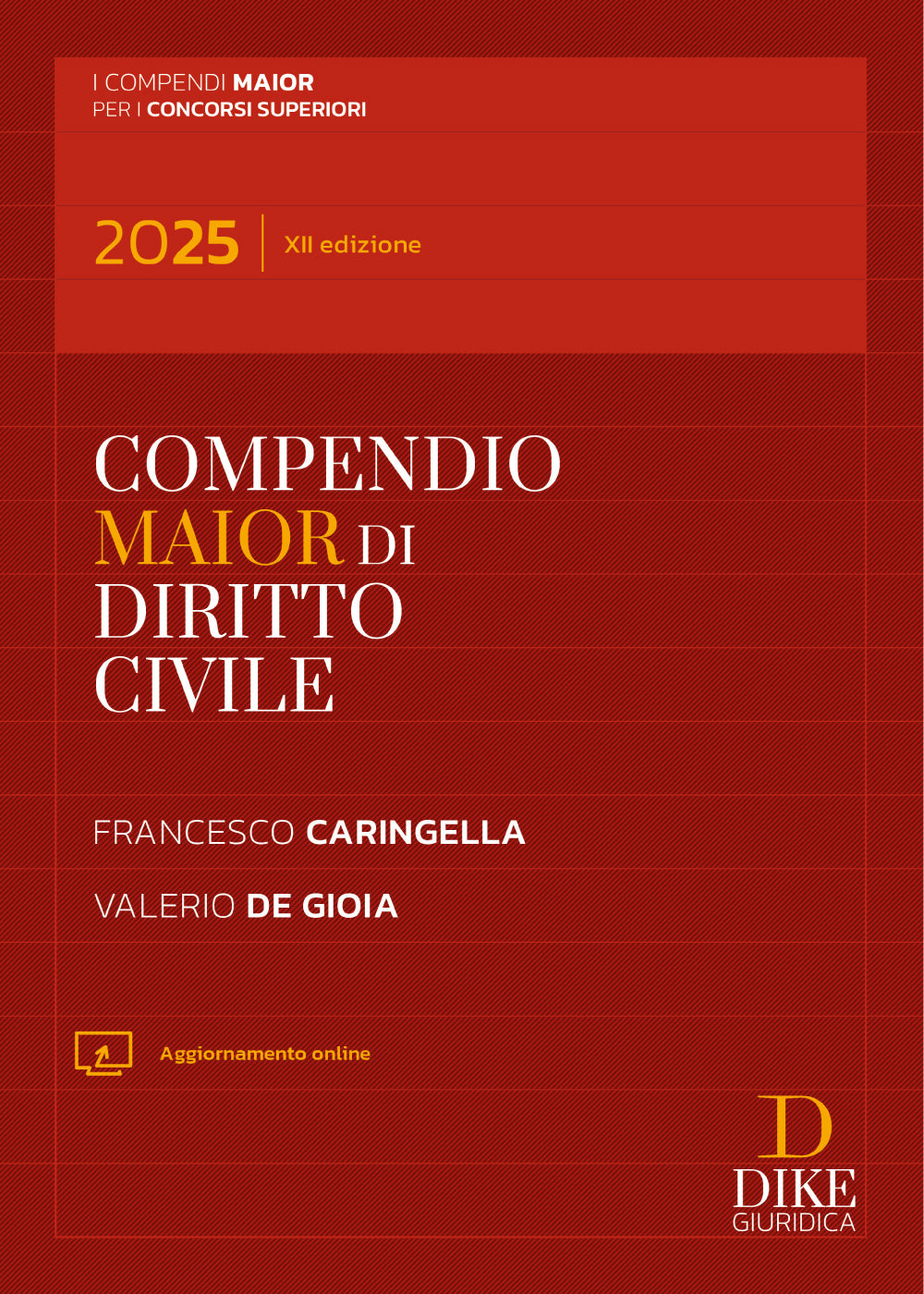 Compendio Maior di Diritto Civile 2025 – CM1 - Libreria Giuridica Sauzano