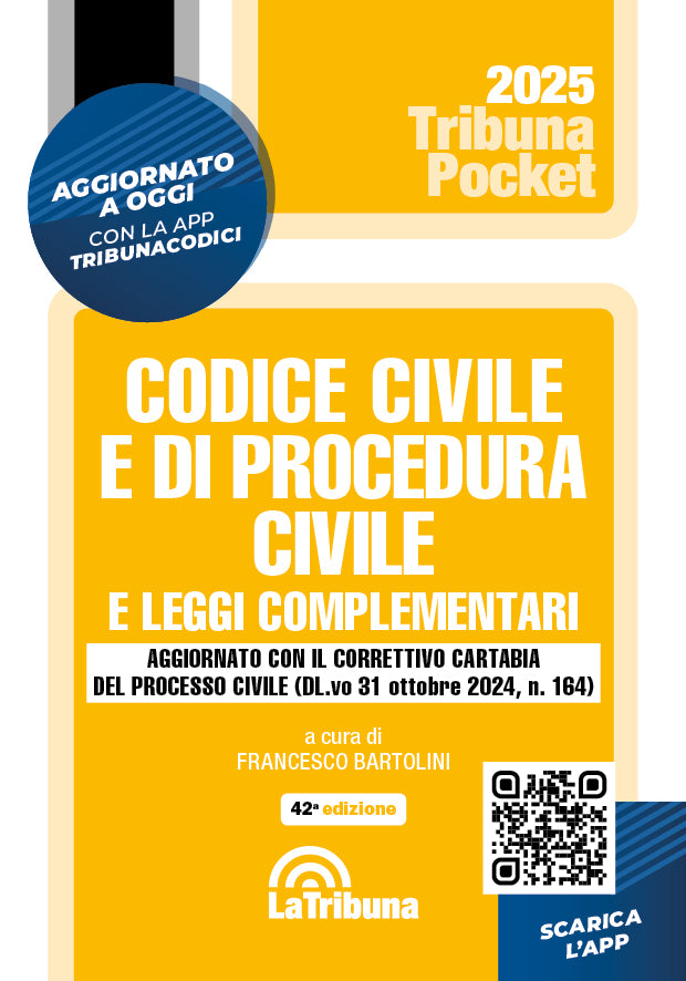 Codice civile e di procedura civile e leggi complementari - pocket - Libreria Giuridica Sauzano