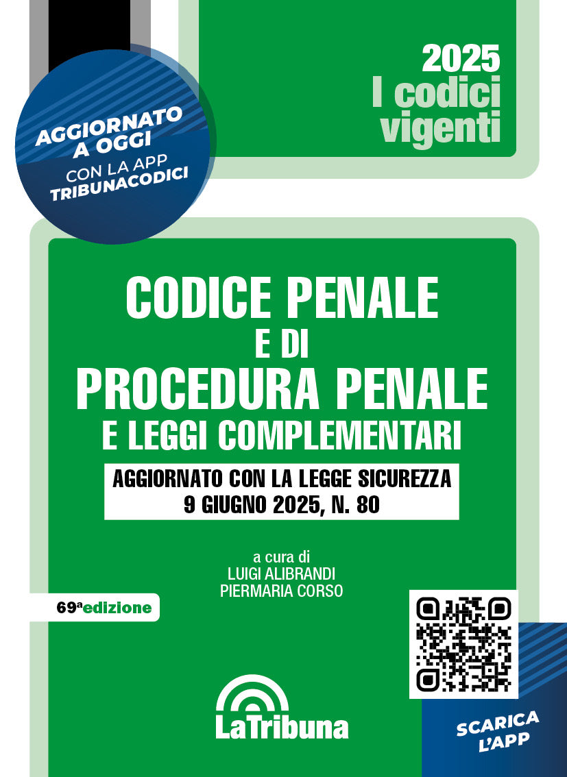 Codice penale e di procedura penale e leggi complementari - vigente
