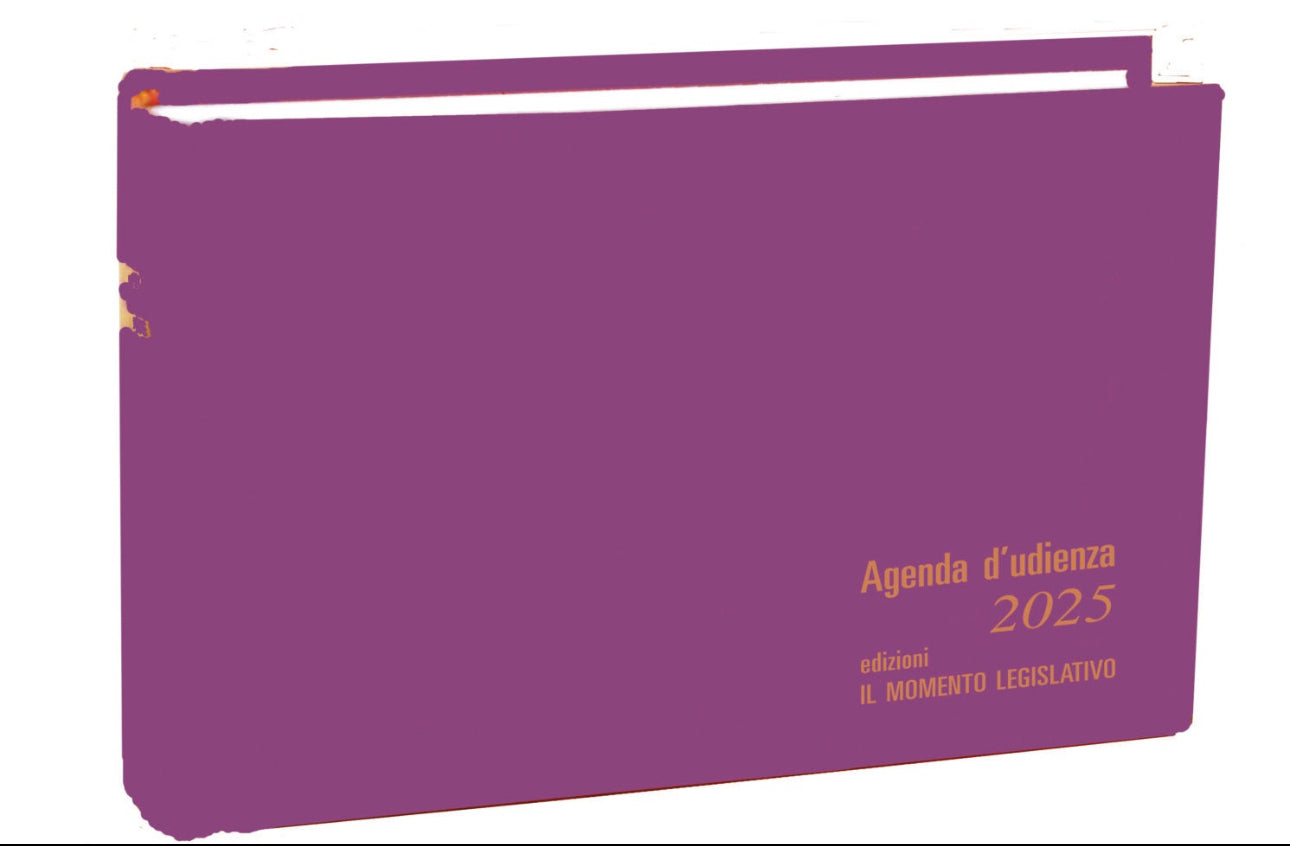 Agenda d’Udienza 2026 – Orizzontale - Libreria Giuridica Sauzano