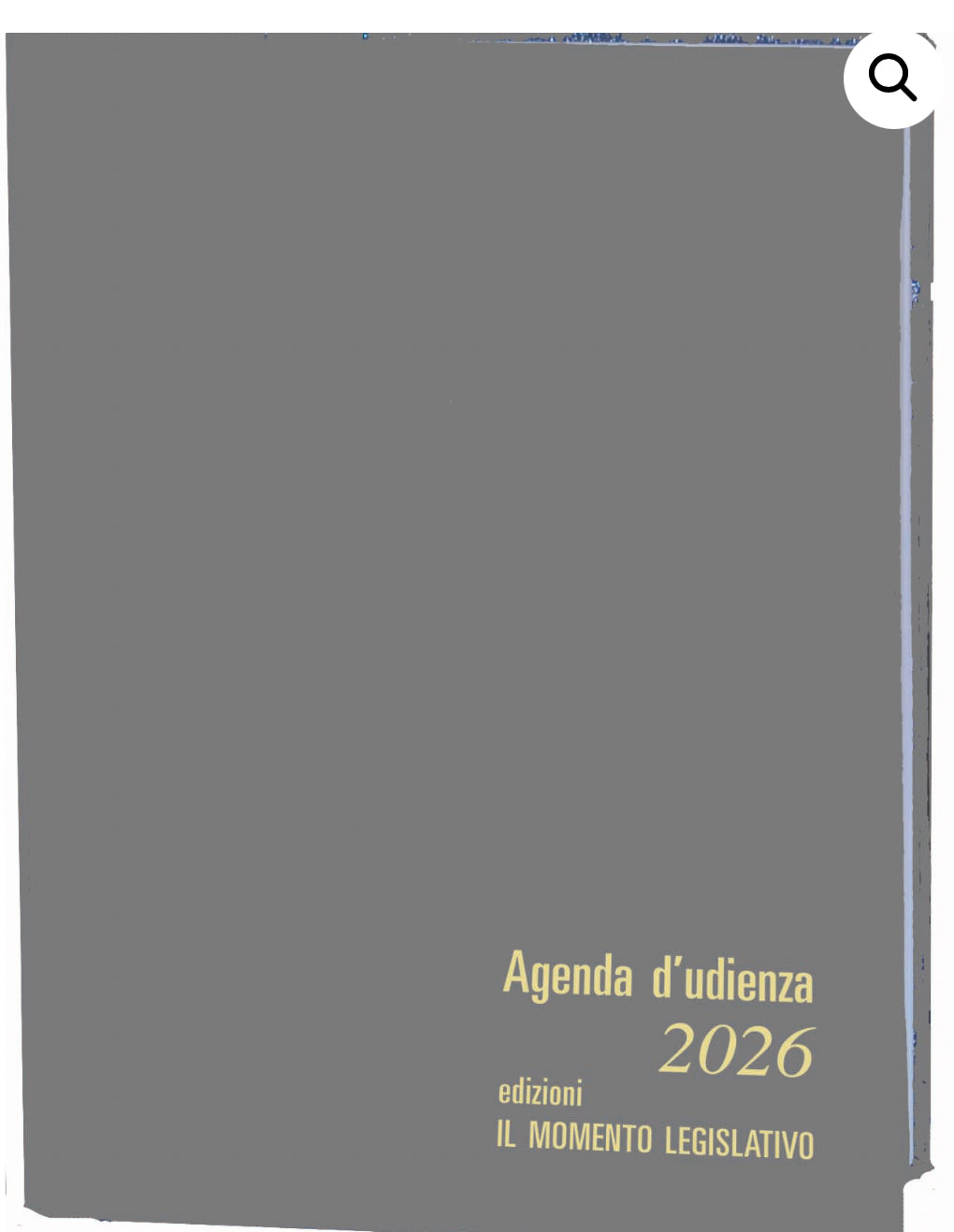 Agenda d’Udienza 2026 – Verticale - Libreria Giuridica Sauzano
