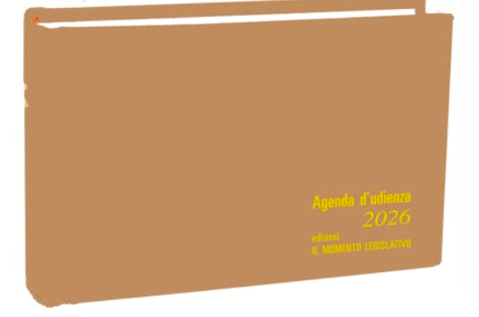 Agenda d’Udienza 2026 – Orizzontale - Libreria Giuridica Sauzano