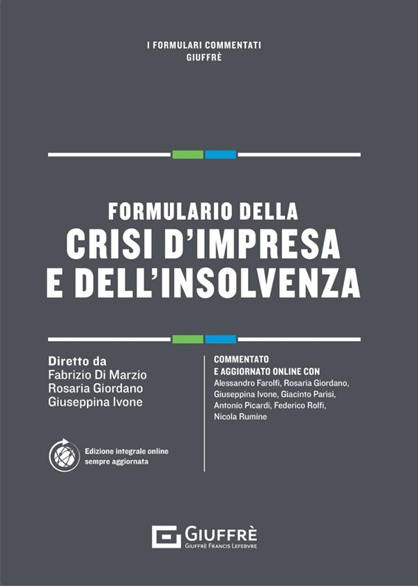 Formulario della Crisi D'impresa e dell'Insolvenza - Libreria Giuridica Sauzano