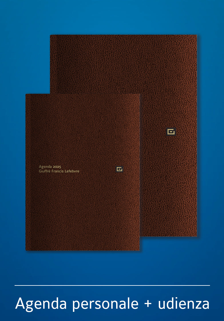 Agenda personale + udienza 2025 - Libreria Giuridica Sauzano