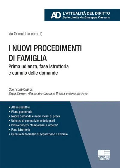 I nuovi procedimenti di famiglia - Libreria Giuridica Sauzano