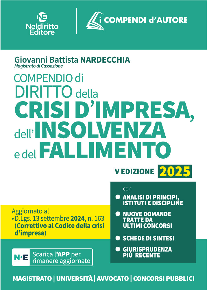Compendio della Crisi di Impresa e dell'Insolvenza 2025 - Libreria Giuridica Sauzano