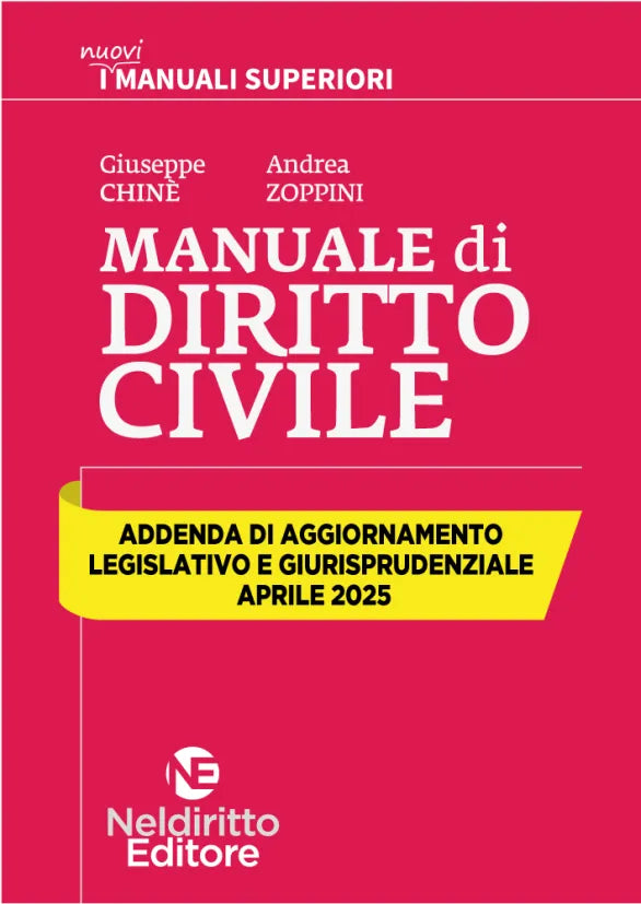 Addenda di aggiornamento Manuale superiore di Civile. Aprile 2025