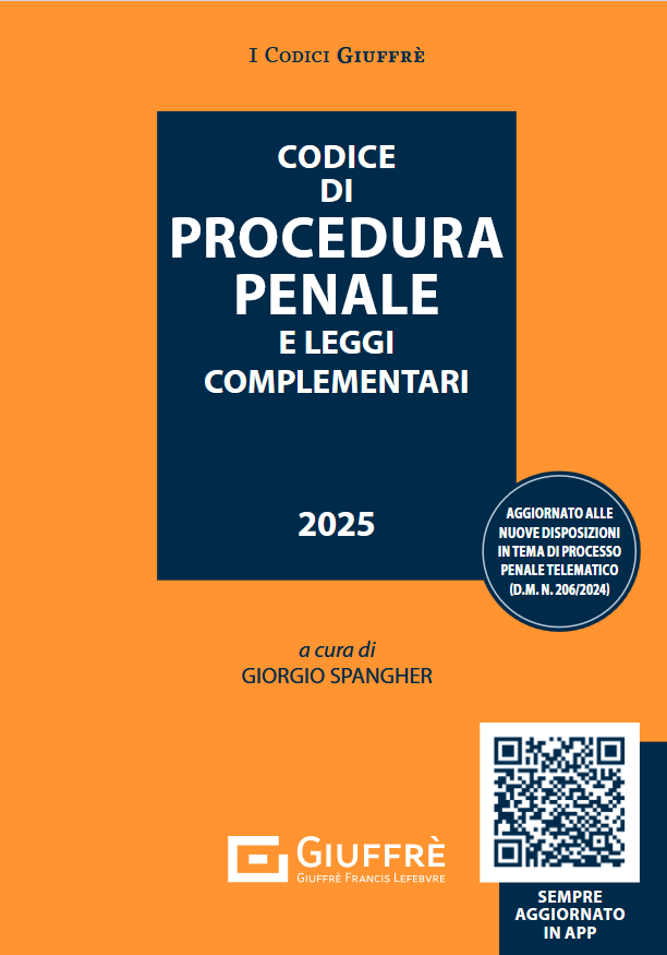 Codice di procedura penale e leggi complementari - Libreria Giuridica Sauzano