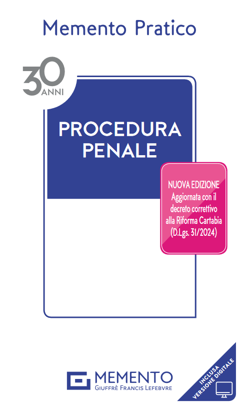 Memento Procedura penale - Libreria Giuridica Sauzano