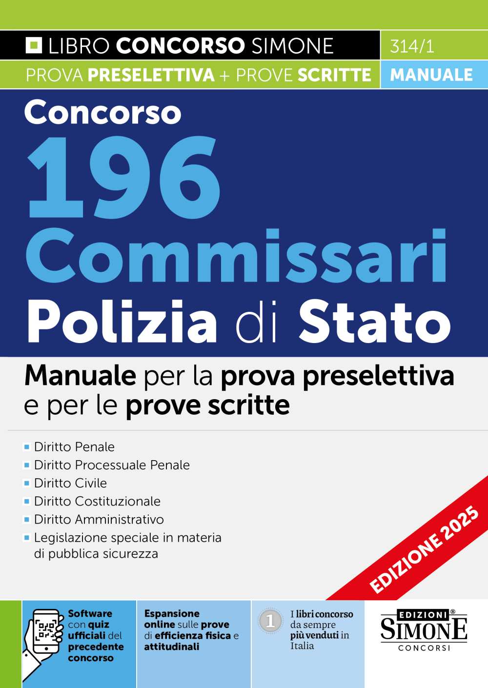 Concorso 196 Commissari Polizia di Stato – Manuale – 314/1