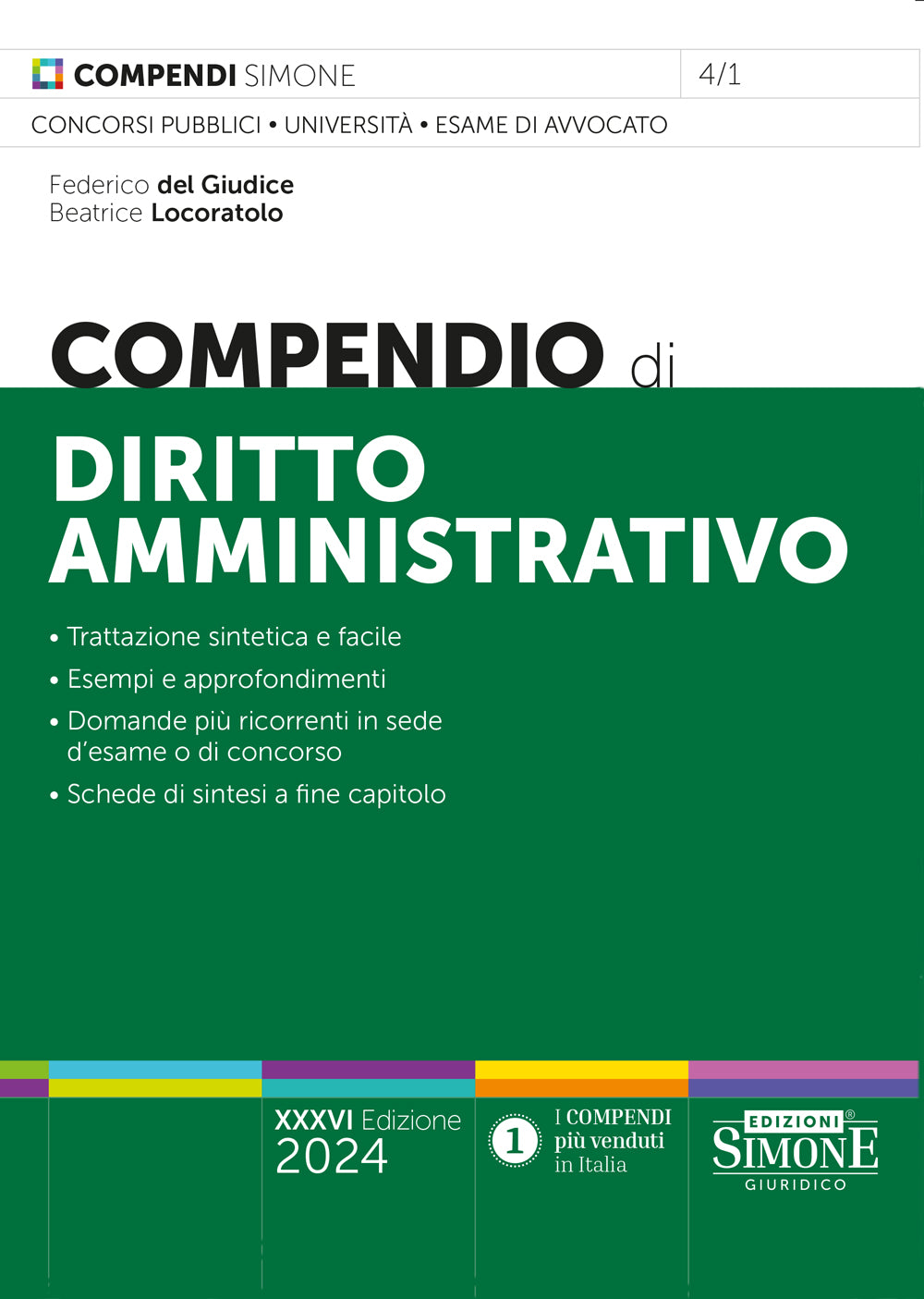 Compendio di Diritto Amministrativo – 4/1 - Libreria Giuridica Sauzano