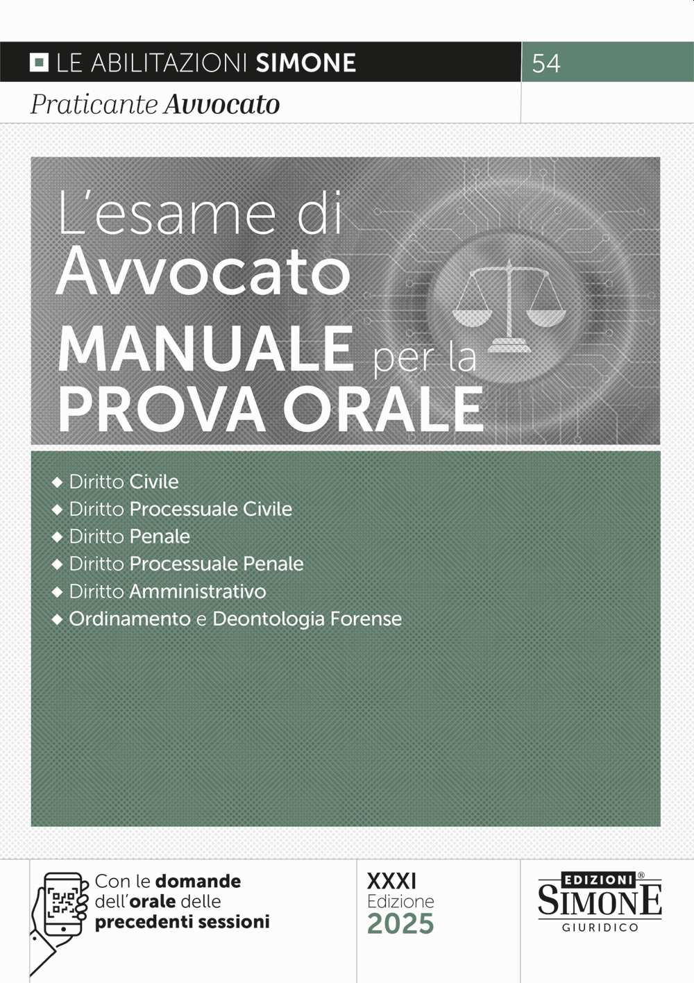 L'esame di Avvocato - Manuale per la prova orale - Libreria Giuridica Sauzano