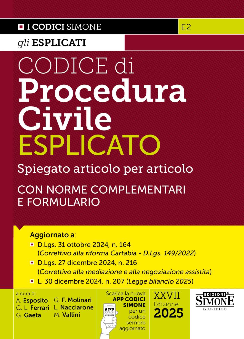 Codice di Procedura Civile spiegato Articolo per Articolo – E2 - Libreria Giuridica Sauzano