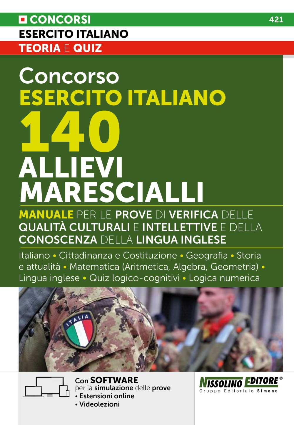 Concorso Esercito Italiano 140 Allievi Marescialli – NE/421 - Libreria Giuridica Sauzano