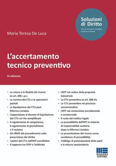 L’accertamento tecnico preventivo - Libreria Giuridica Sauzano