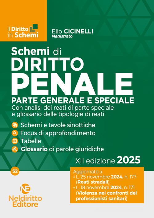 Schemi di diritto penale. Parte generale e speciale. Nuova ediz. - Libreria Giuridica Sauzano