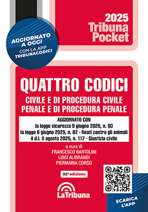Quattro codici: civile e di procedura civile, penale e di procedura penale - pocket