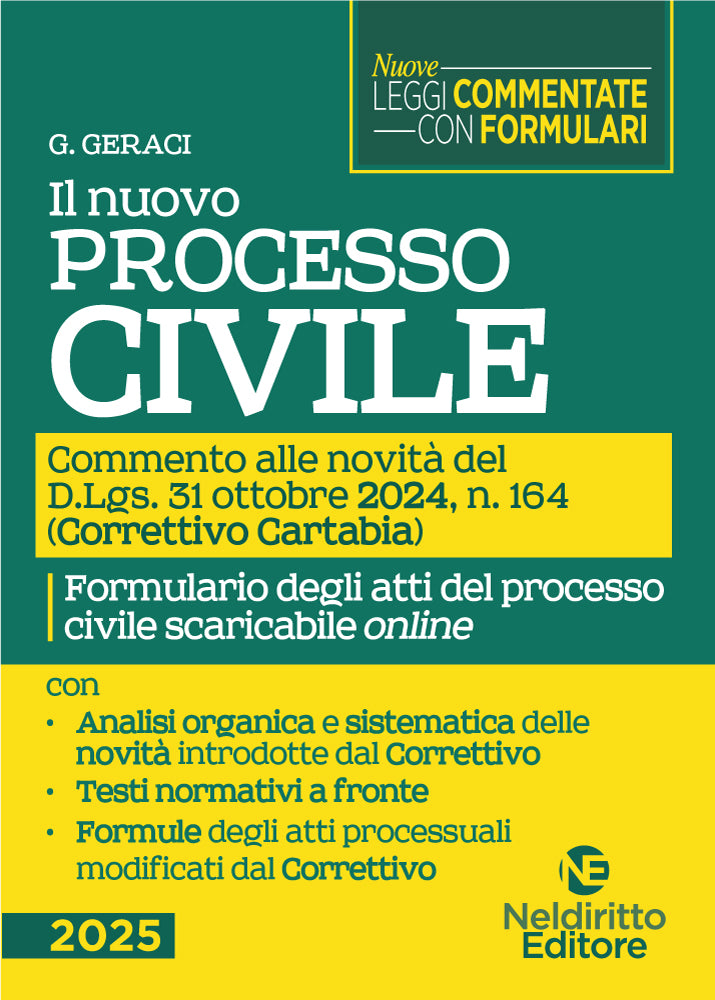 Nuovo processo Civile. Commento alle novità del Correttivo Cartabia - Libreria Giuridica Sauzano