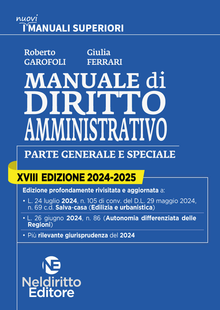 KIT 3 MANUALI SUPERIORI: Manuale superiore di diritto civile+ diritto Penale+ diritto Amministrativo 2024/2025 per concorso in magistratura - Libreria Giuridica Sauzano