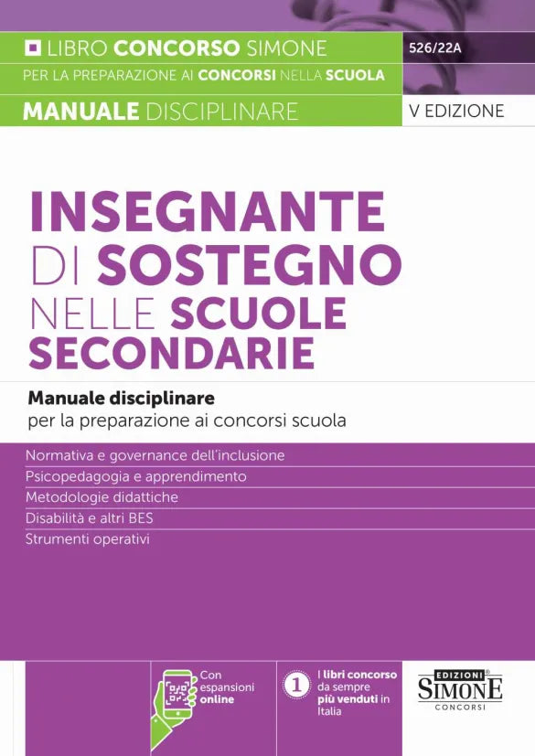 Insegnante di Sostegno nelle Scuole Secondarie 2025 - Libreria Giuridica Sauzano