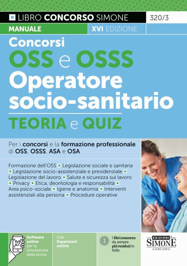 Concorsi OSS e OSSS Operatore Socio-Sanitario – Teoria e Quiz – 320/3 - Libreria Giuridica Sauzano
