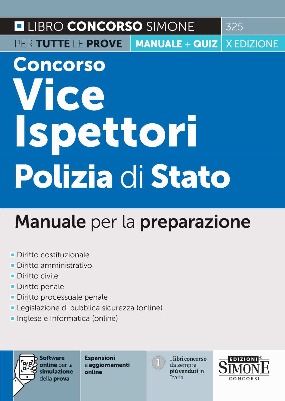 Concorso Vice Ispettori Polizia di Stato – Manuale per la preparazione – 325 - Libreria Giuridica Sauzano