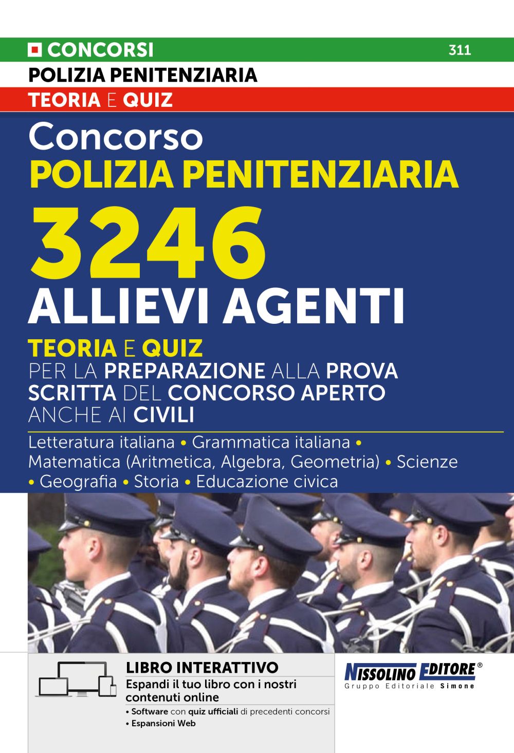 Concorso Polizia Penitenziaria 3246 Allievi Agenti Teoria e Quiz – NE/311 - Libreria Giuridica Sauzano